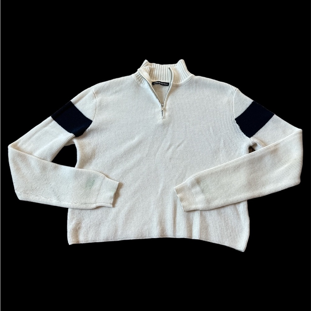 Brandy Melville Knitted Long-Sleeve Half Zip